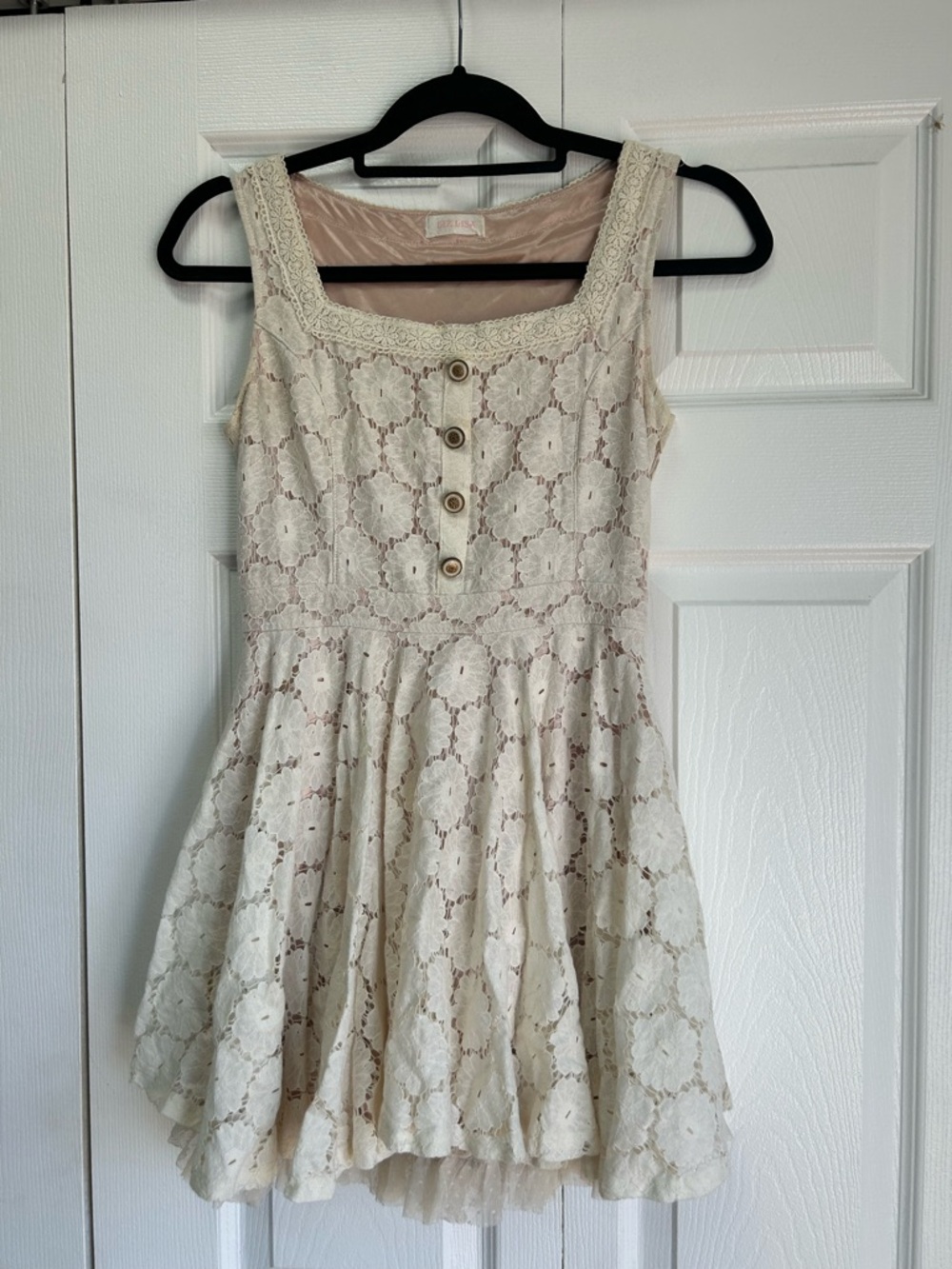Liz Lisa Ivory Lace mini dress crochet lolita S
